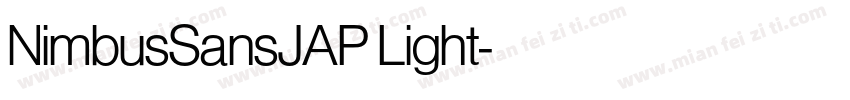 NimbusSansJAP Light字体转换